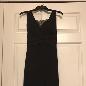 long black formal dress.